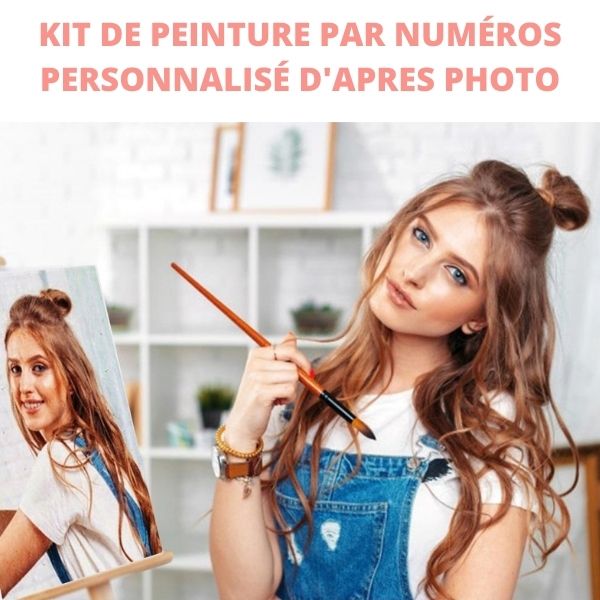 Kit de peinture par numéros personnalisé d'après photo - painting by  numbers –